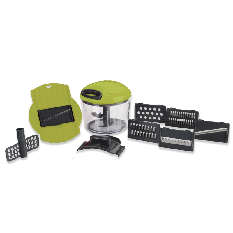 Twista 8-in-1 Manual Food Chopper with Mandolin