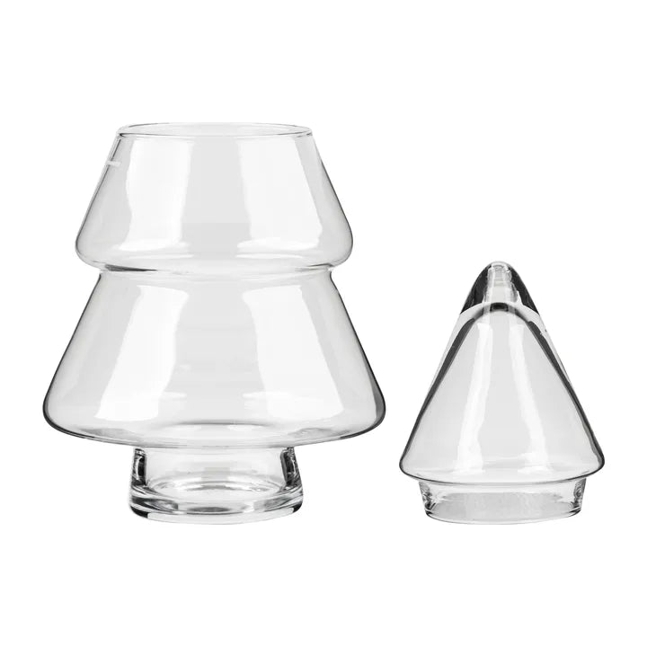 2 Layer Glass Cookie Jar