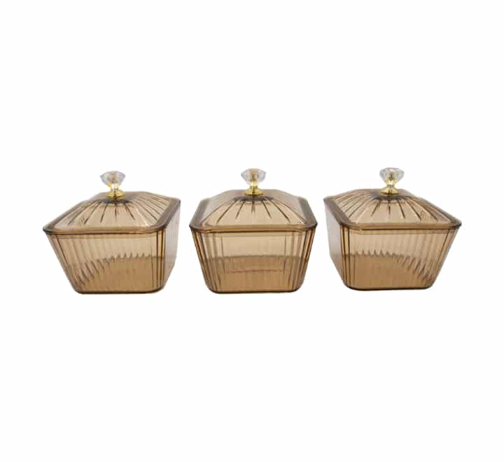 3 Piece Snack Serving Stand Gold