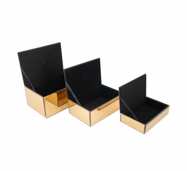 3pc Mirror Trinket Box