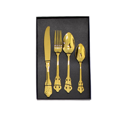 Stylish Gold Cutlery Set of 4