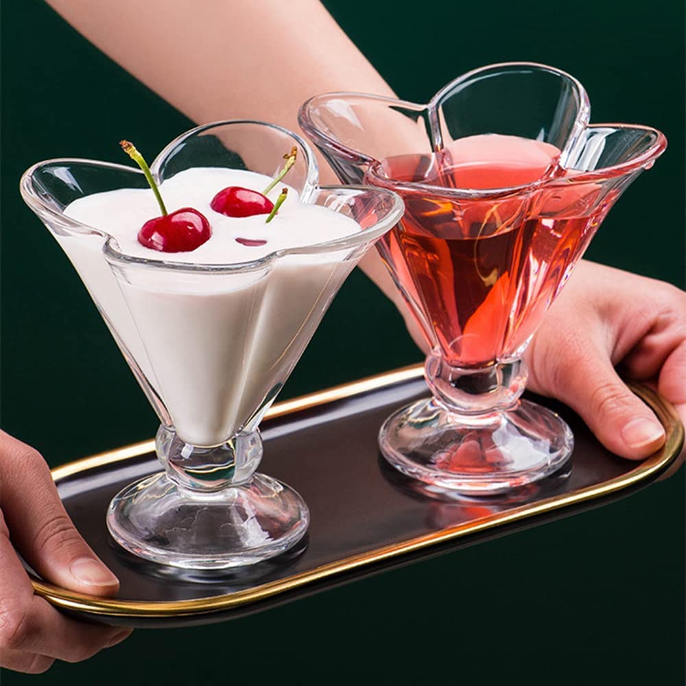 6 Piece Ice Cream Glass Bowl Set
