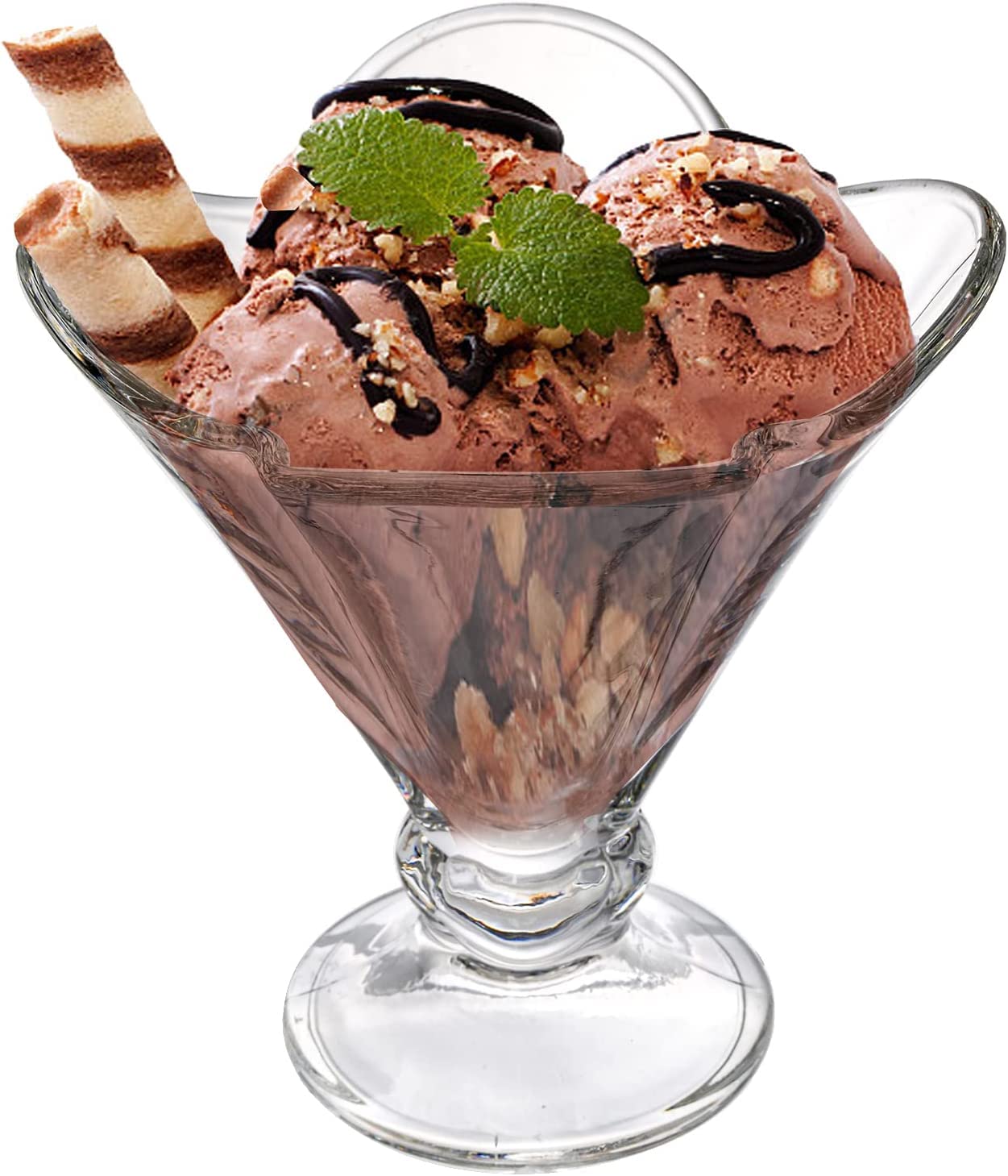 6 Piece Ice Cream Glass Bowl Set