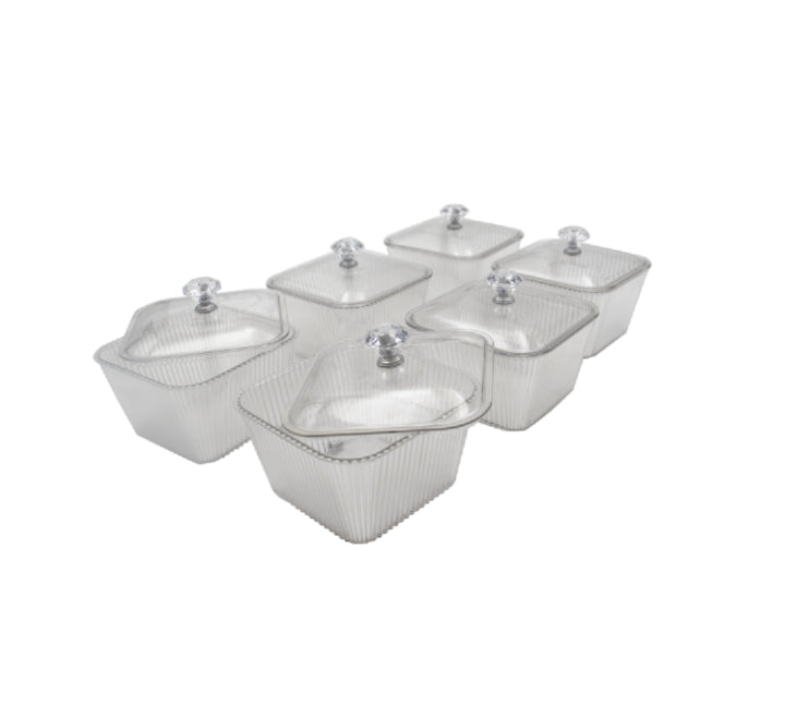 7 Piece Plastic Snack Server