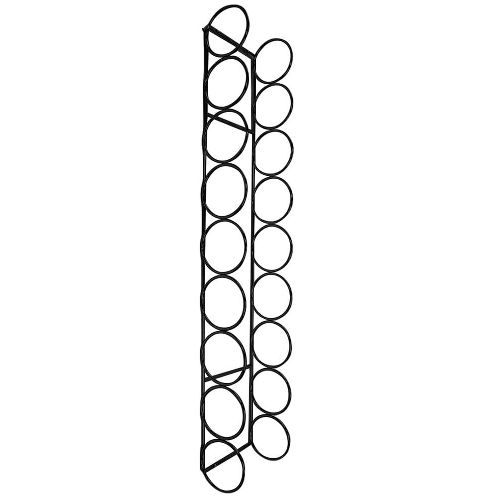 9 Wine Bottle Ring Holder - Black