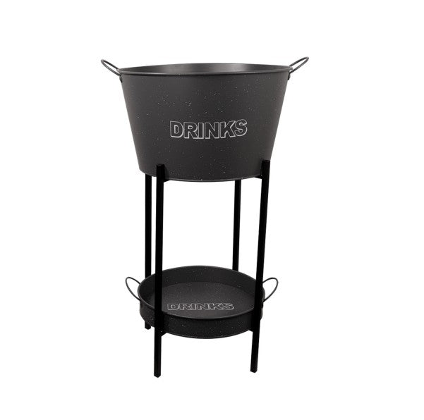 Bar Butler Wine Bucket on Black Stand