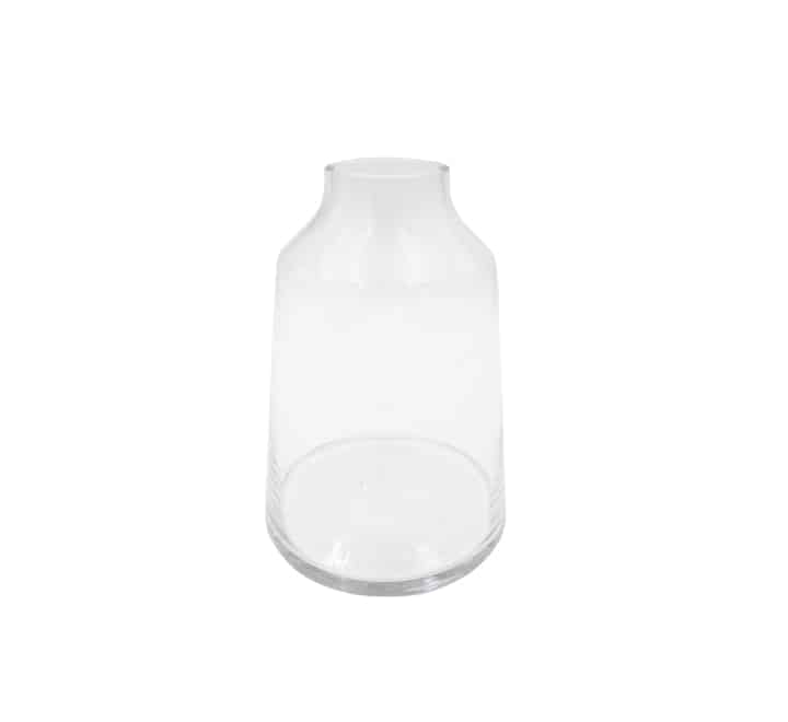 Clear Glass Vase Narrow Neck 24cm