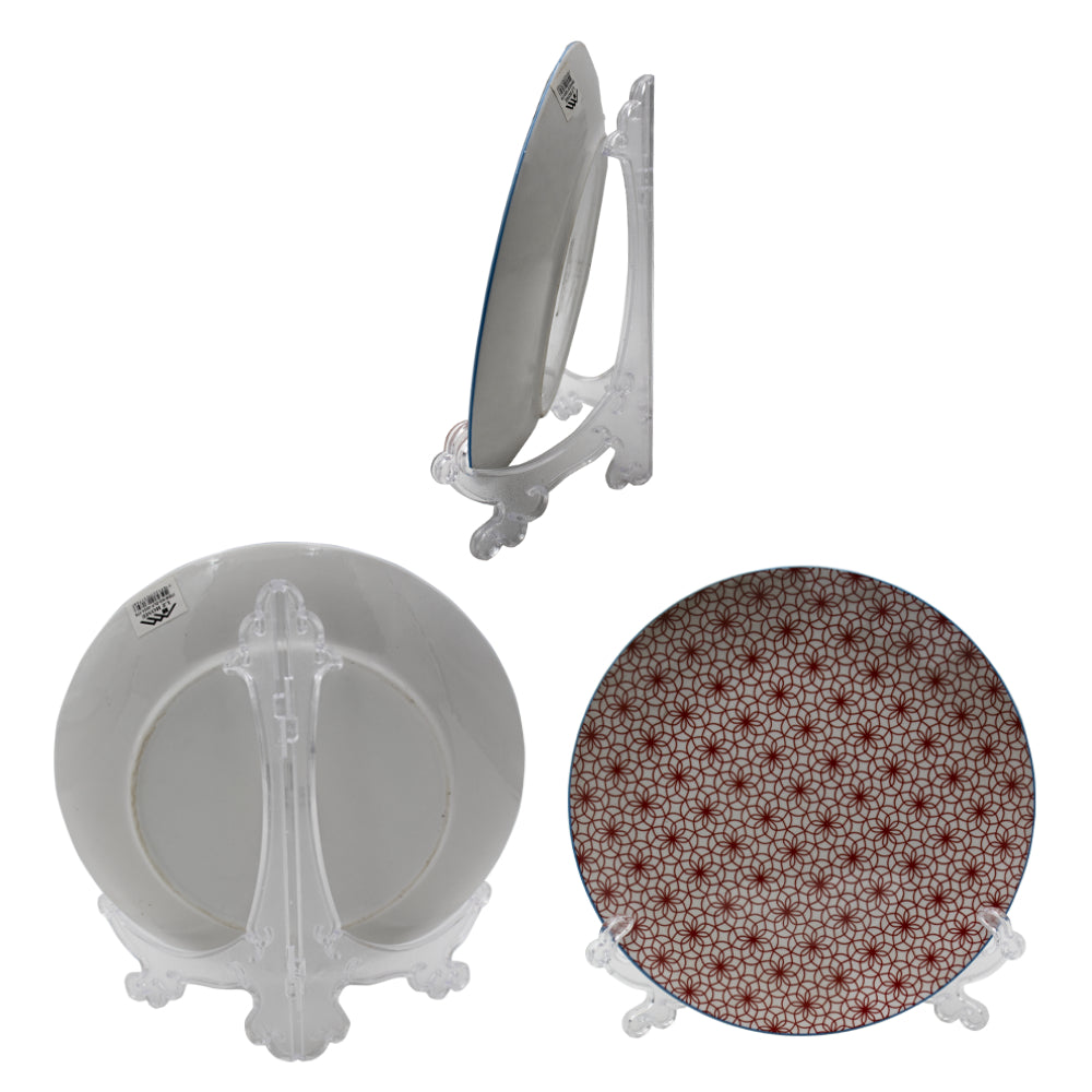 Clear Plastic Plate Holder