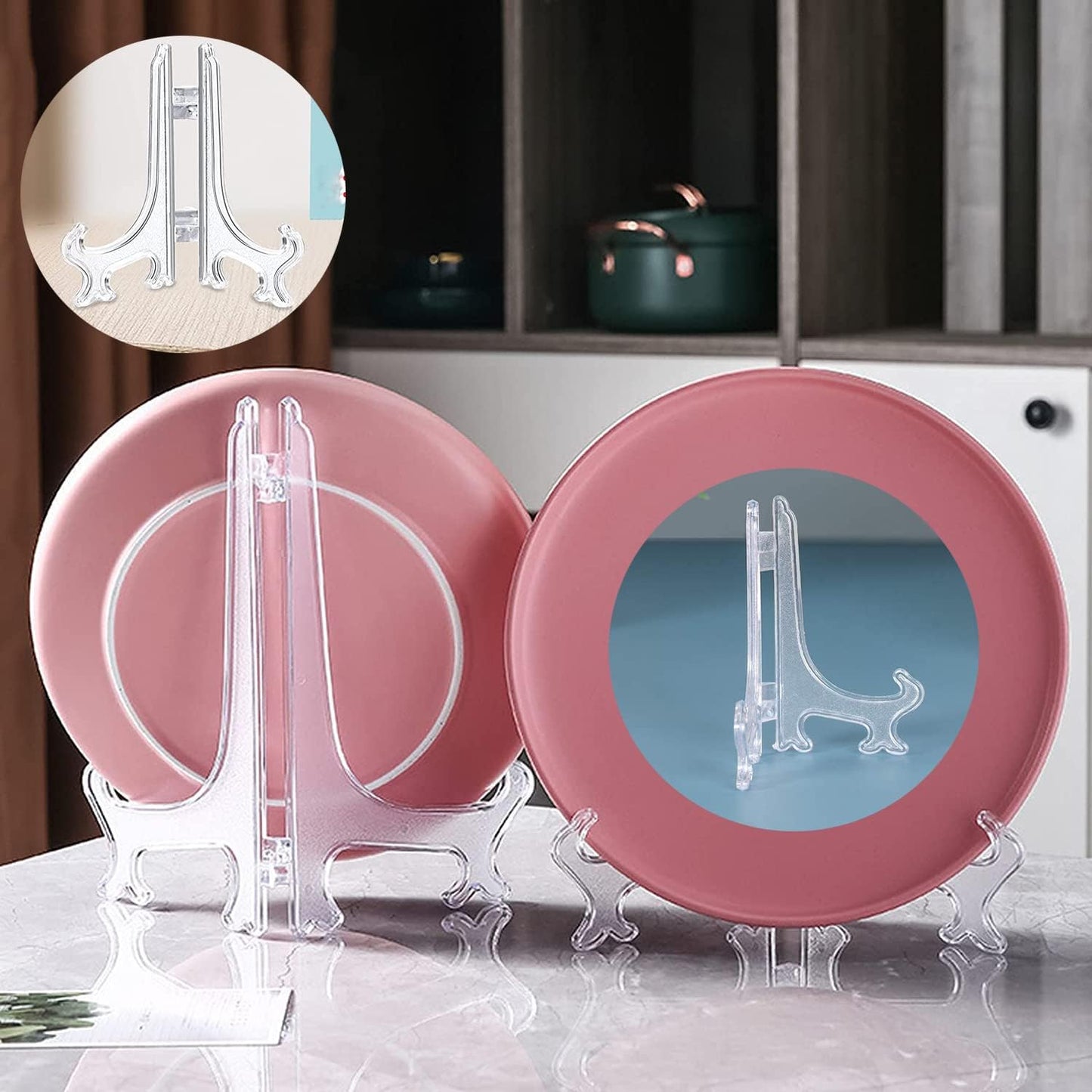 Clear Plastic Plate Holder