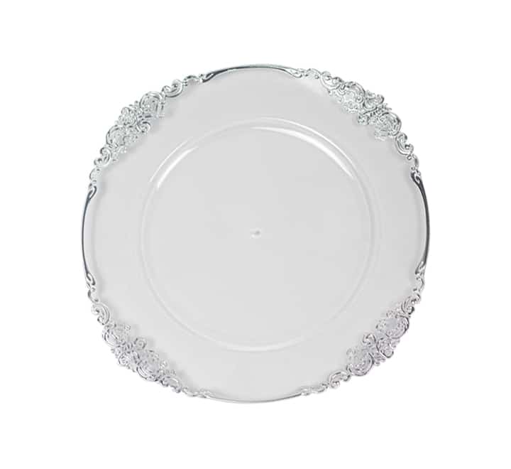 Clear Plastic Underplate - Crown Design