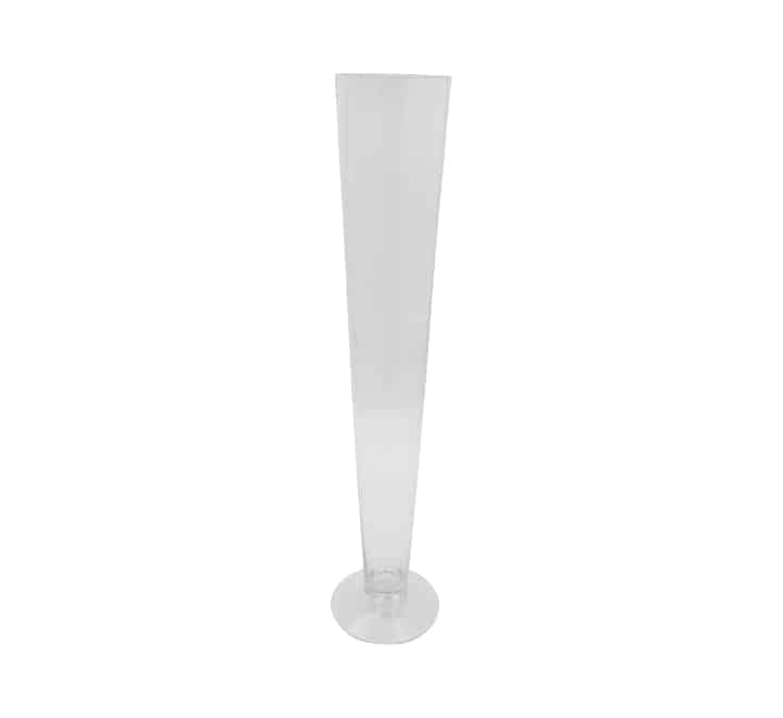 Conical Glass Vase - Footed