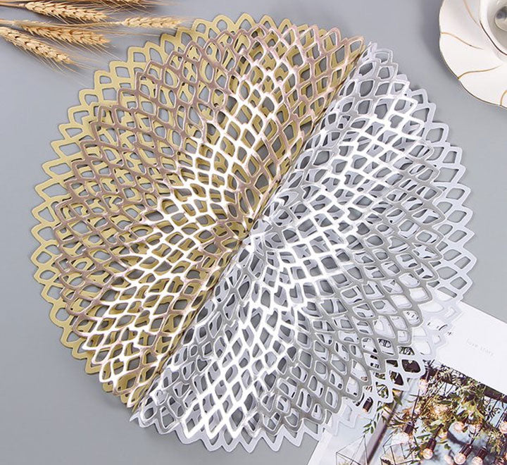 Flower Pattern Round Placemat
