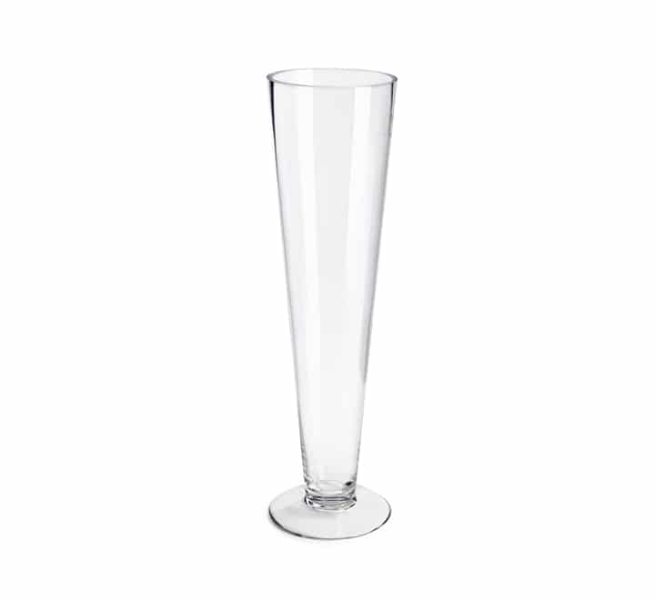 Footed Glass Vase 40cm