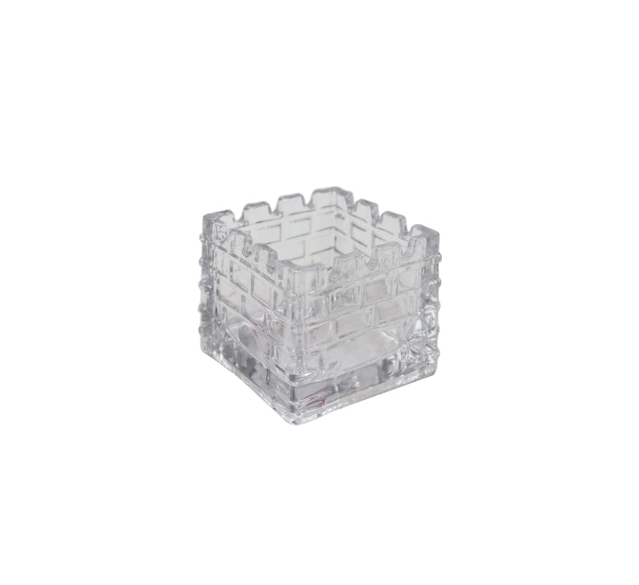Glass Cube Vase - 8x8x8cm