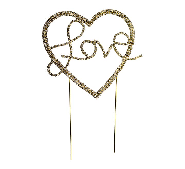 Gold Cake Topper