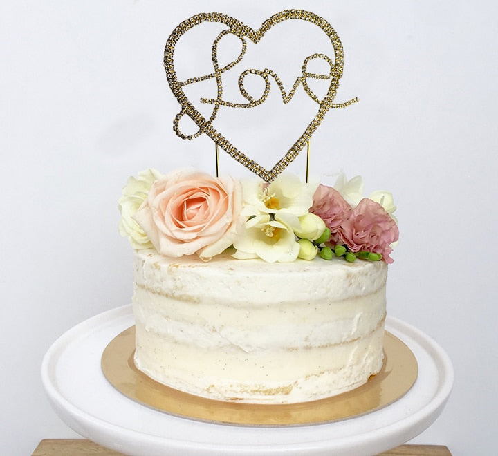 Gold Cake Topper