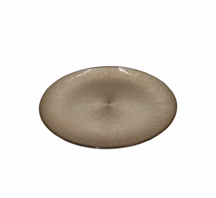 Gold Glass Side Plate 21cm