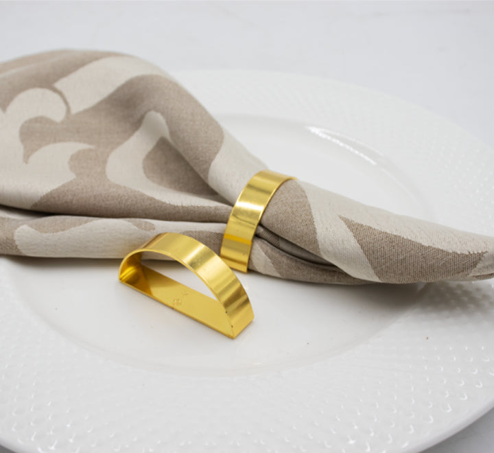 Gold Napkin Ring D-Shape