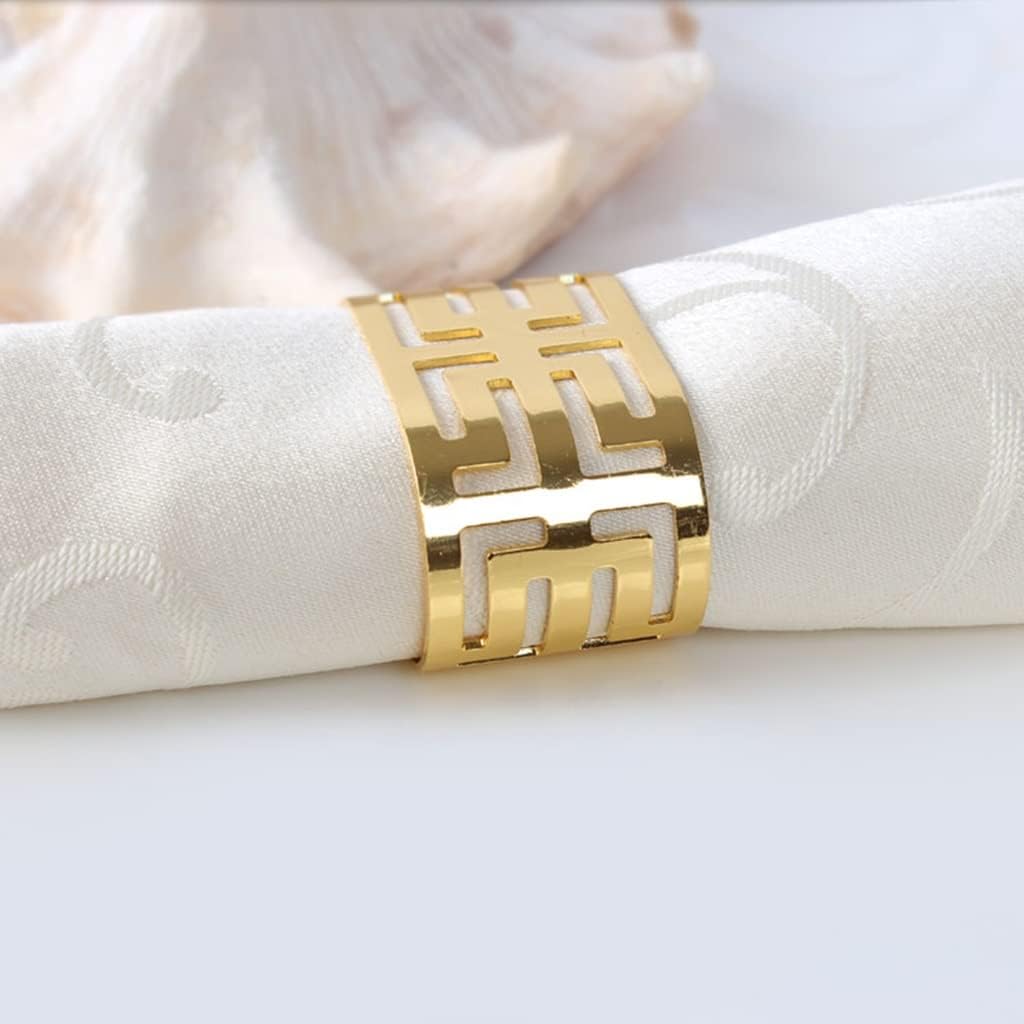 Gold Napkin Ring Embossed
