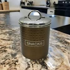 Hammered Bronze Snack Jar