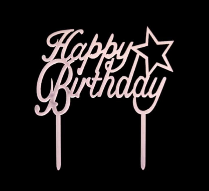 Happy Birthday Cake Topper