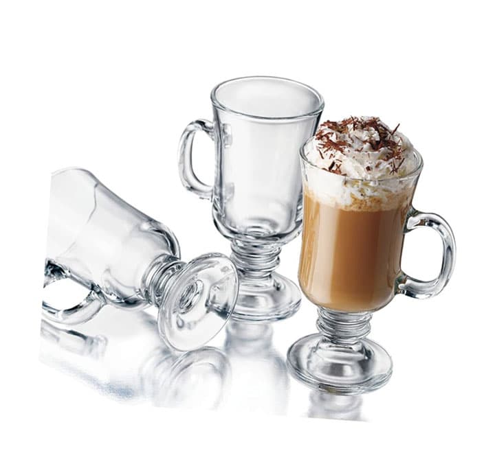 Irish Coffee Glass Mug Set 6 Piece