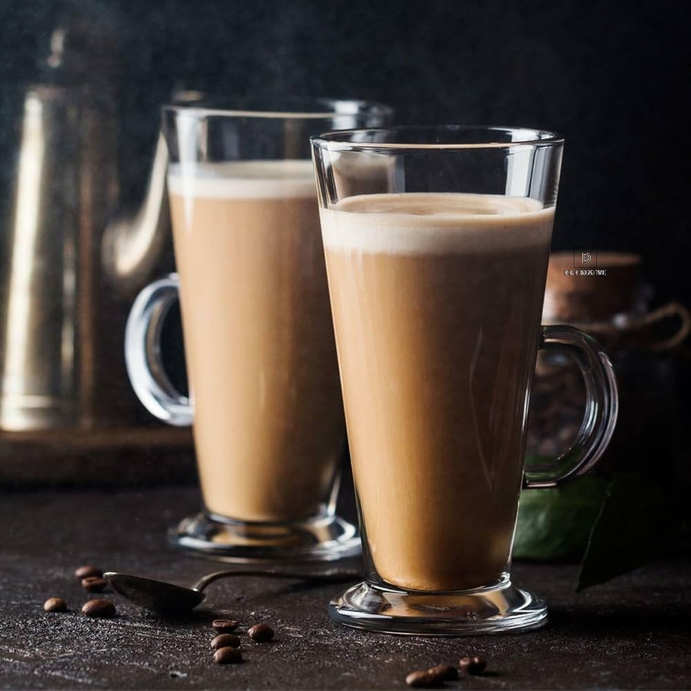 Latte Glass Mug Set 6 Piece