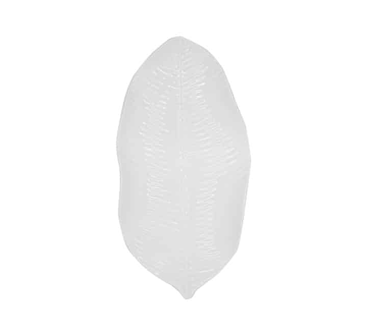 Leaf Platter White Large - 38cm