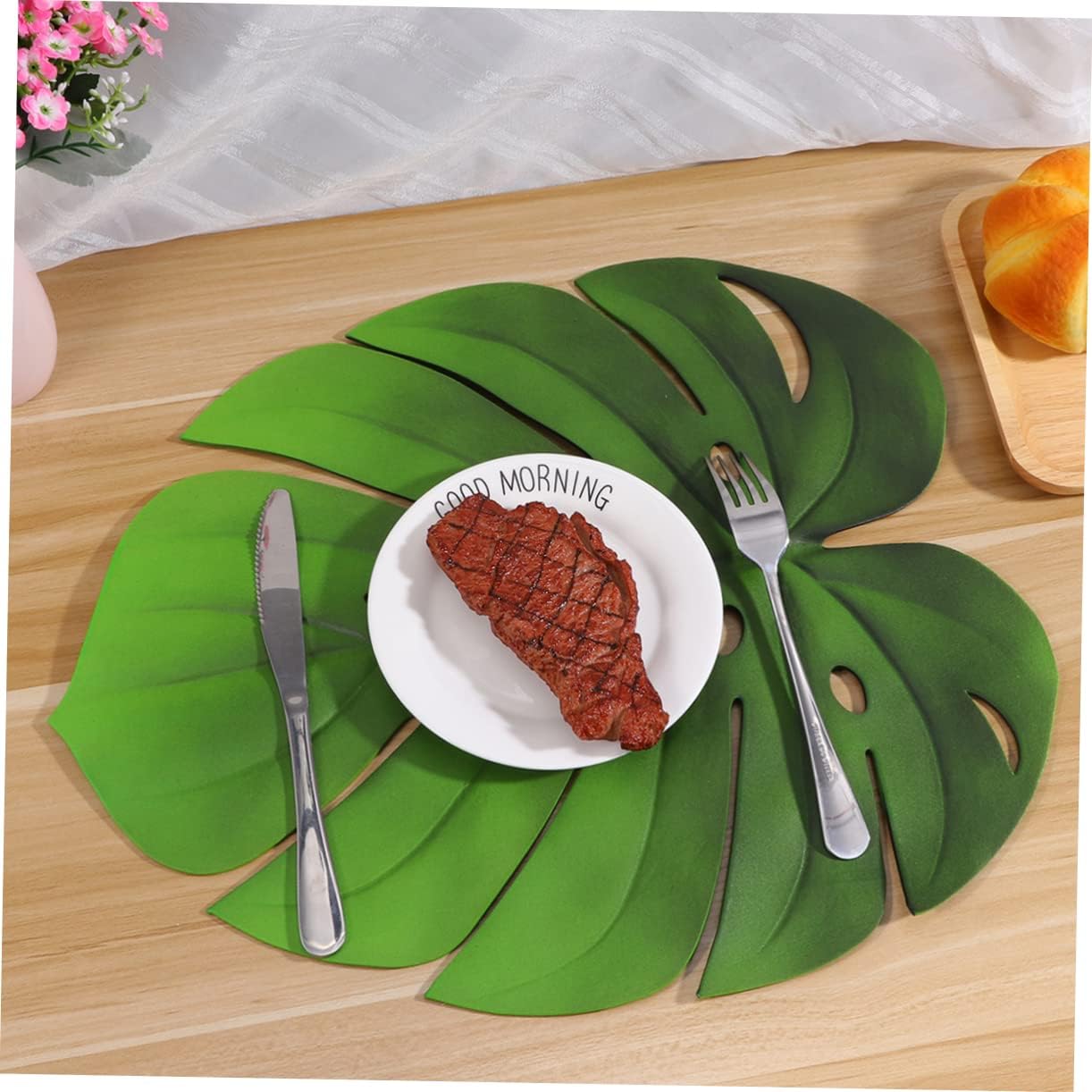 Leaf Table Mat Green