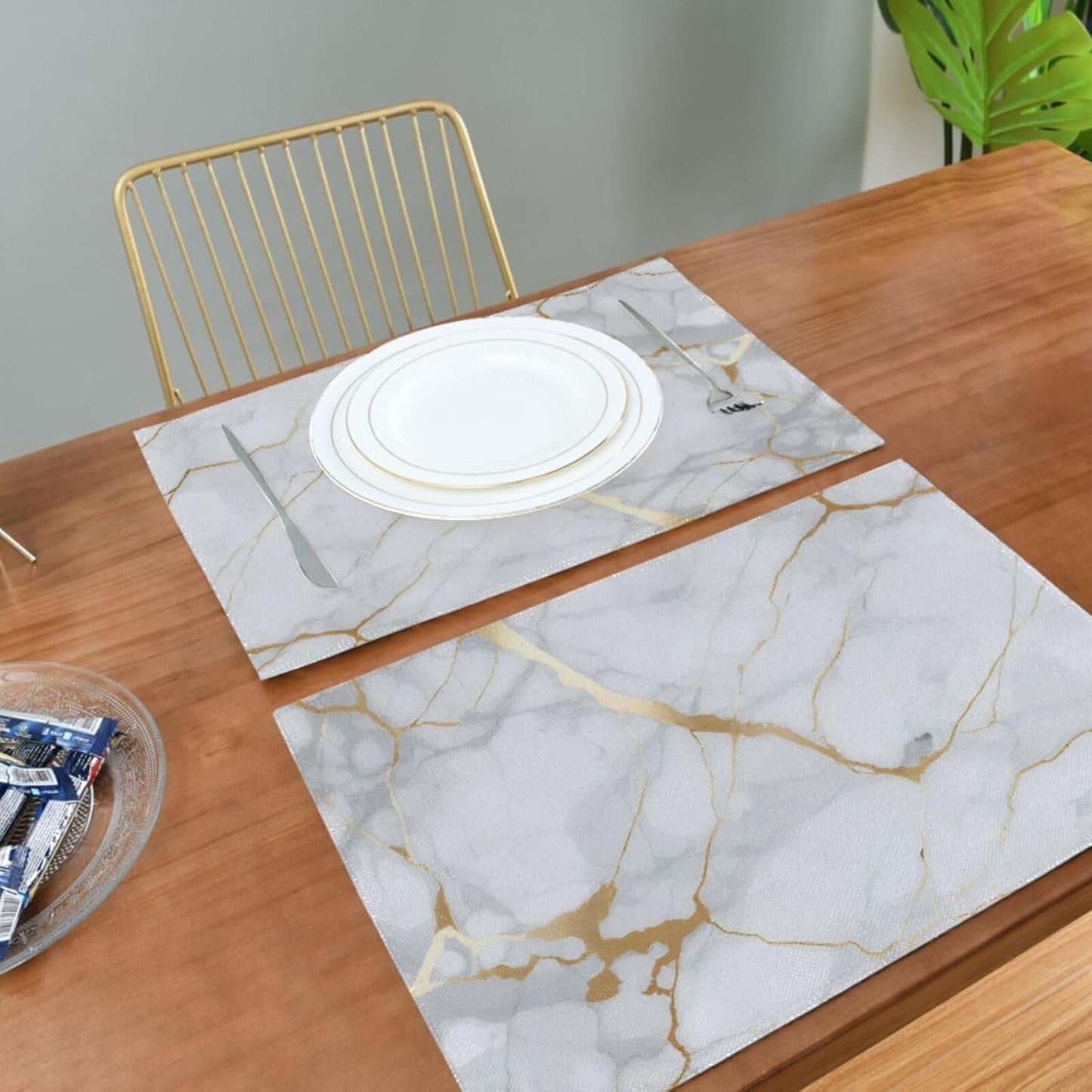 Marble Reversible Placemat White