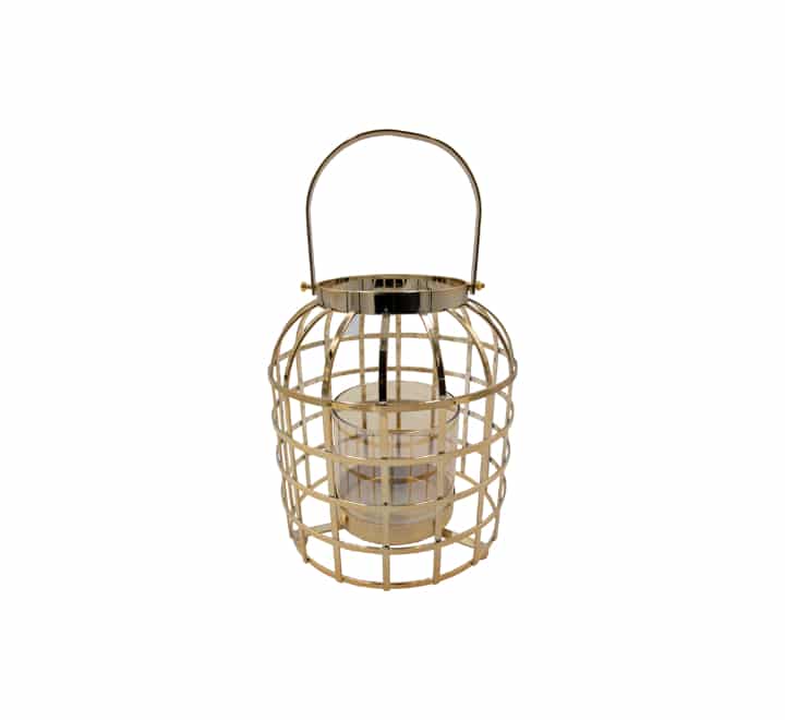 Metal Birdcage Candle Stand