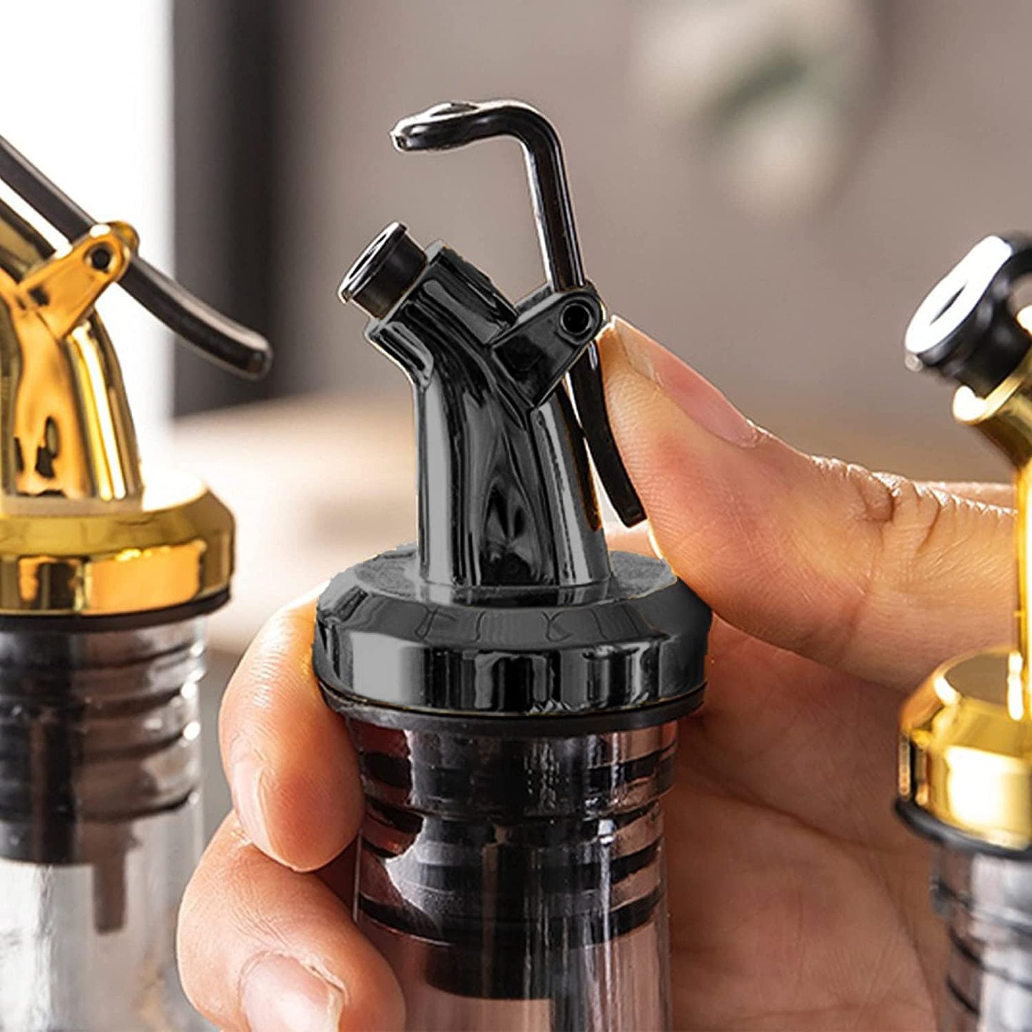 Oil & Vinegar Bottle Pourer with Cap