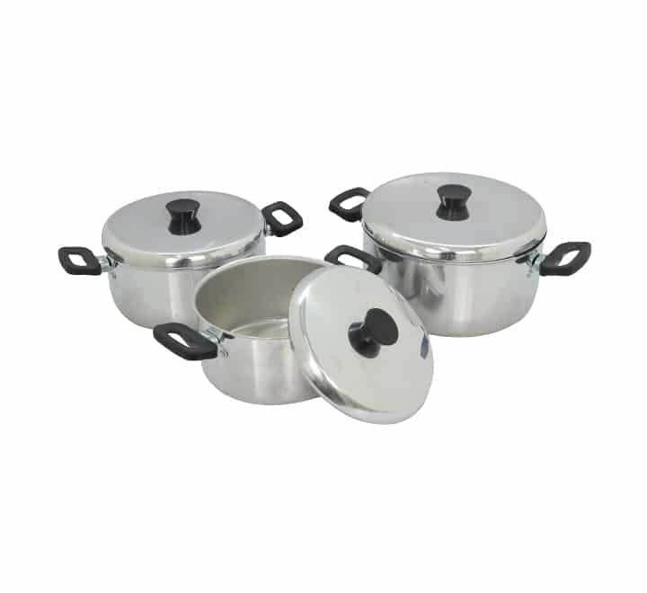 Oli Aluminium Pot Set 6 Piece