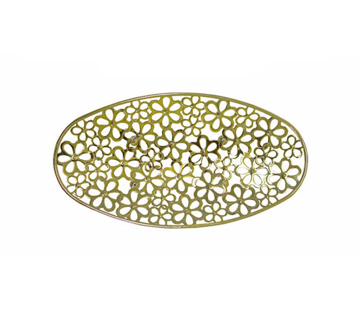 Oval Tray Platter Large with Flower Pattern