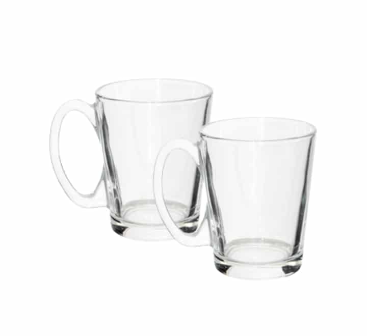 Pasabahce Tribeca Glass Coffee Mug 2 Piece