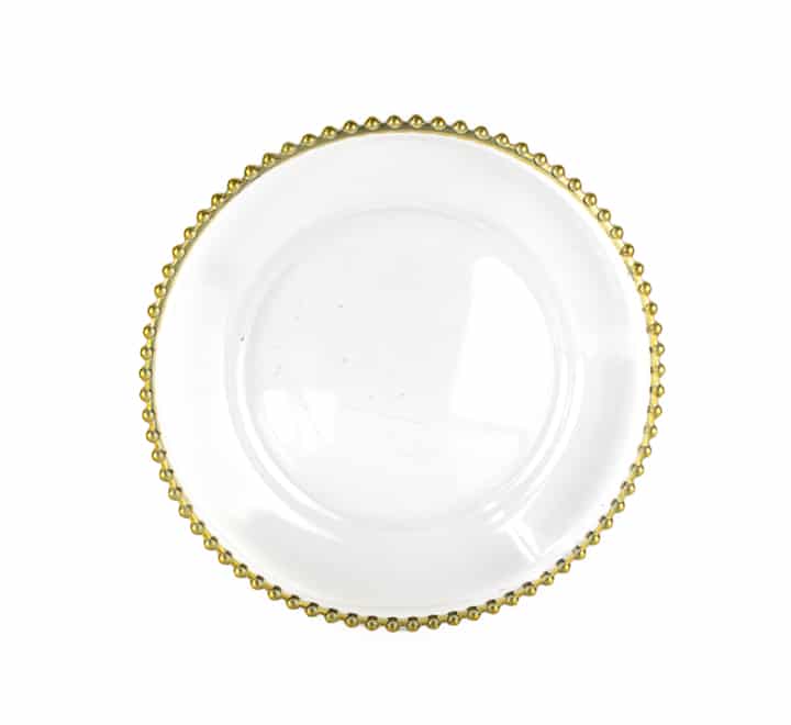 Plastic Beaded Underplate 31.5cm
