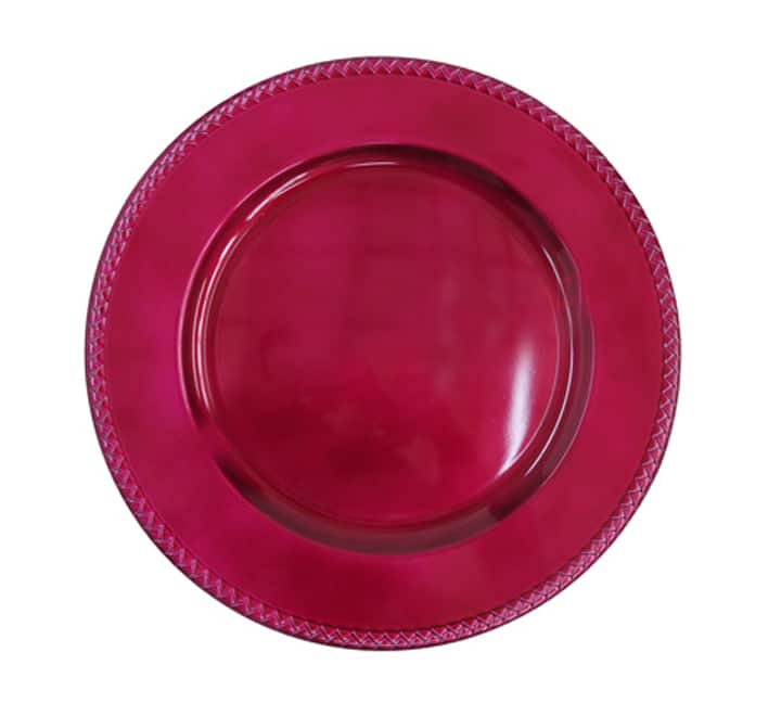 Plastic Underplate - Red 33cm