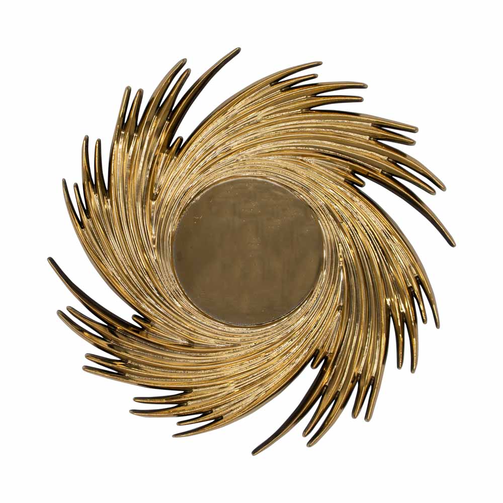 Plastic Underplate Swirl Design Gold 33cm