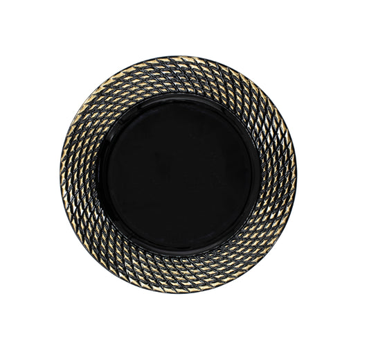 Plastic Underplate Weaved Pattern