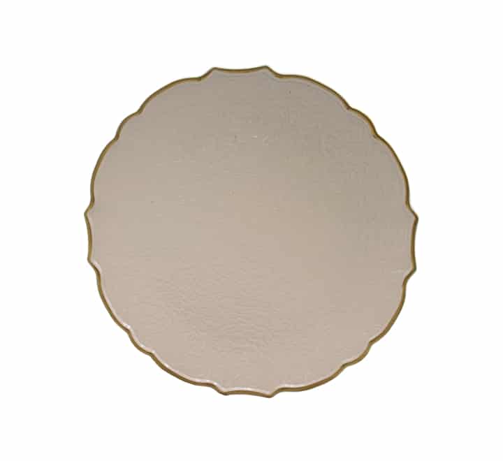 Plastic Underplate Gold Rim