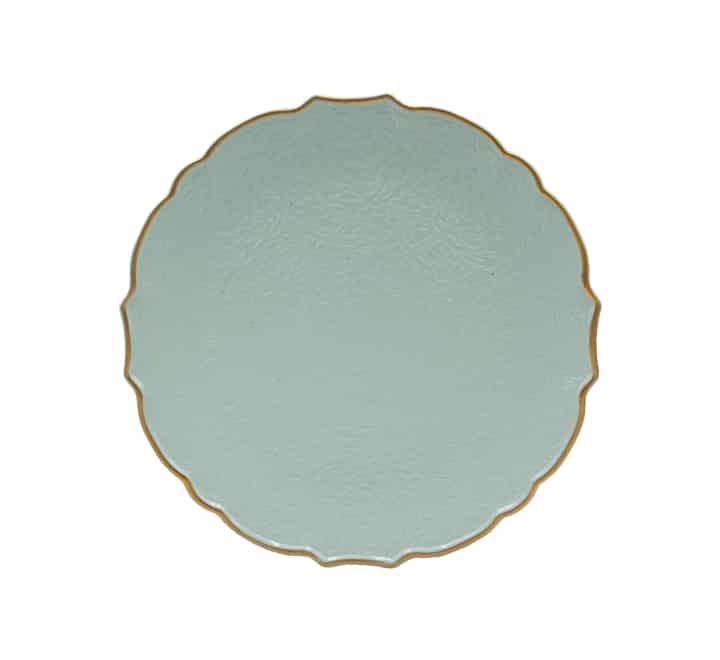 Plastic Underplate Gold Rim