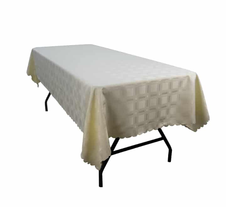 Rectangular Damask Tablecloth - Block