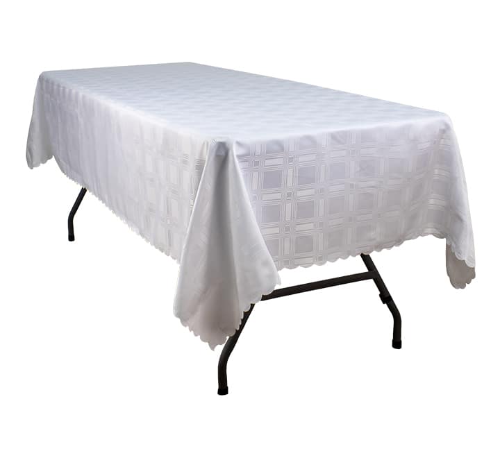 Rectangular Damask Tablecloth - Block
