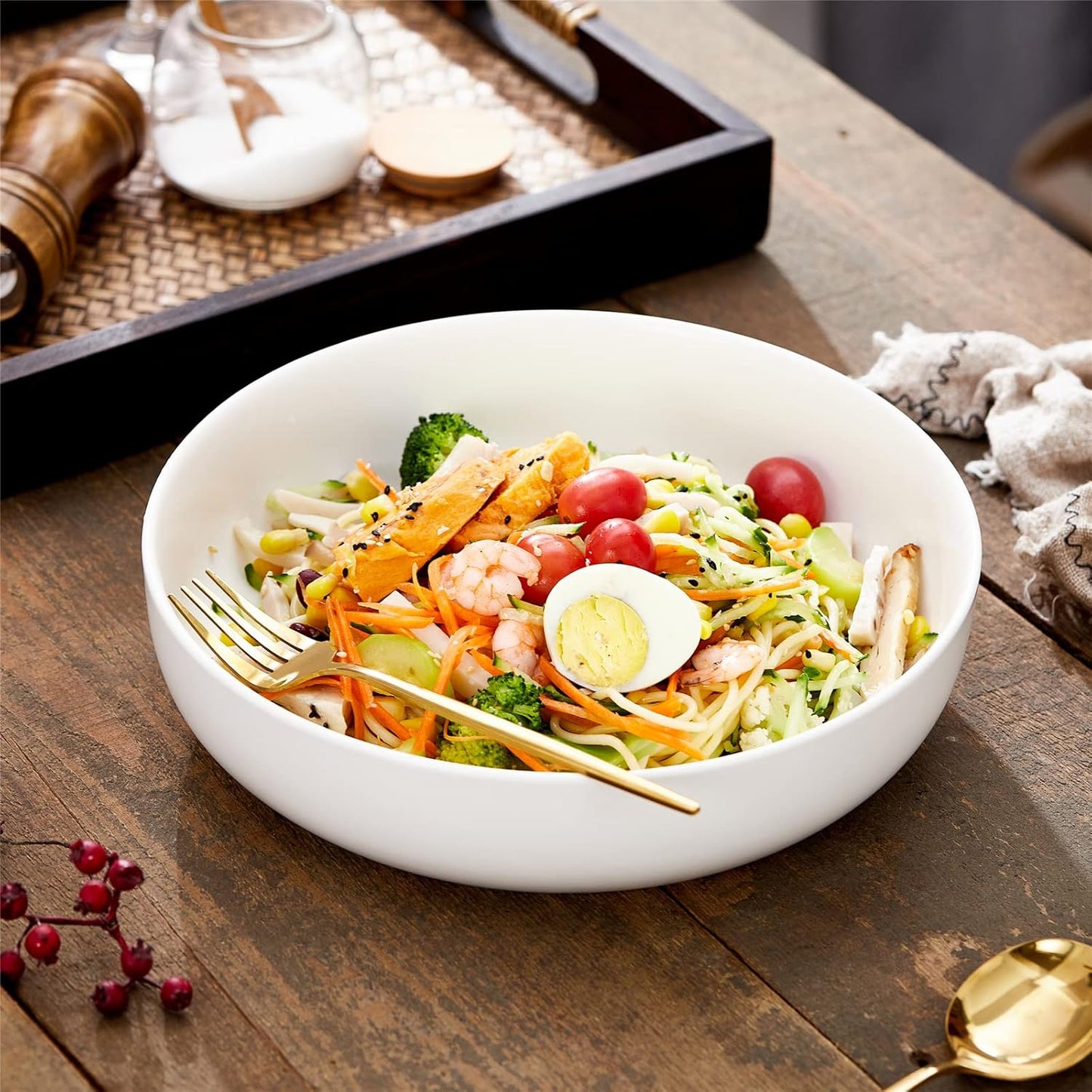Salad Bowl 26cm Blanco