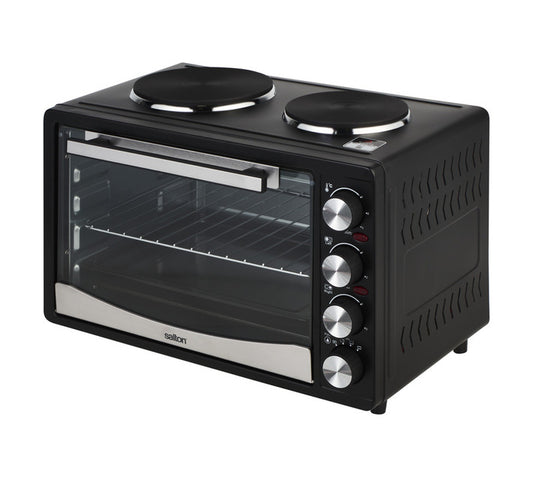 Salton 2 Plate Oven Black