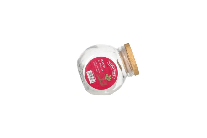 Sealed Glass Jar Bamboo Lid (200ml)