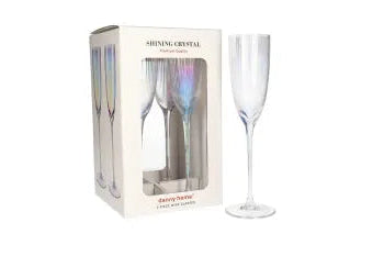 Shining Crystal 4 Pcs Champagne Glasses
