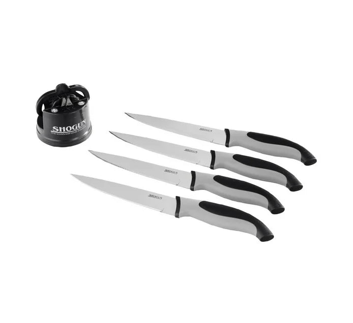 Shogun Knife 4pc & Sharpening Set