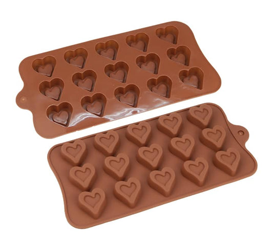 Silicone Double Heart Chocolate Mould