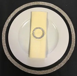 Silver Plastic Napkin Ring